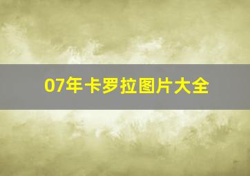 07年卡罗拉图片大全