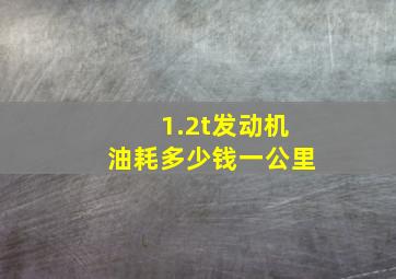 1.2t发动机油耗多少钱一公里