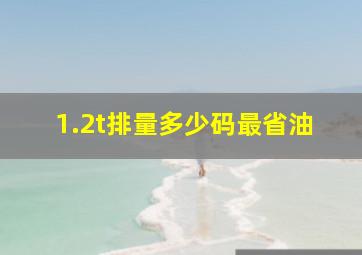 1.2t排量多少码最省油