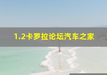 1.2卡罗拉论坛汽车之家