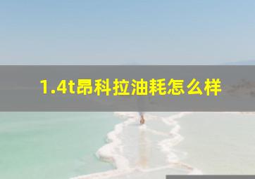 1.4t昂科拉油耗怎么样