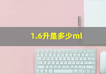 1.6升是多少ml