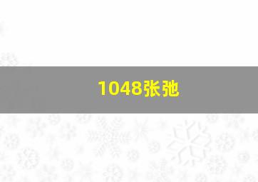 1048张弛