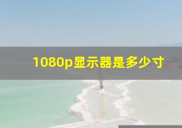 1080p显示器是多少寸