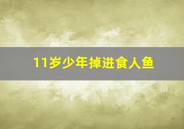 11岁少年掉进食人鱼