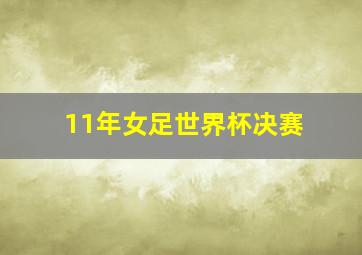 11年女足世界杯决赛