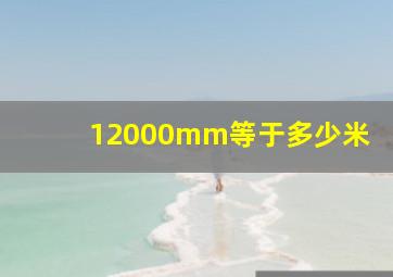 12000mm等于多少米