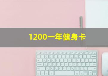 1200一年健身卡