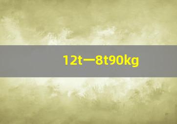 12t一8t90kg