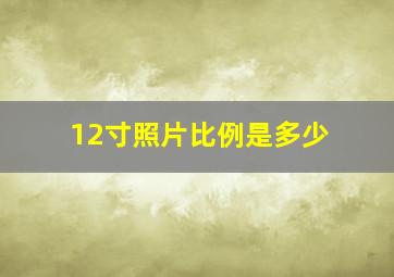 12寸照片比例是多少