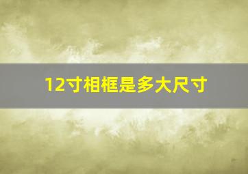 12寸相框是多大尺寸