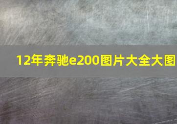 12年奔驰e200图片大全大图