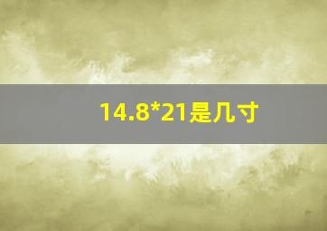 14.8*21是几寸