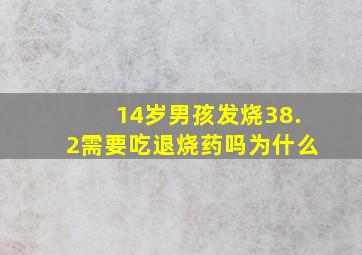 14岁男孩发烧38.2需要吃退烧药吗为什么