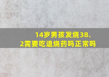 14岁男孩发烧38.2需要吃退烧药吗正常吗