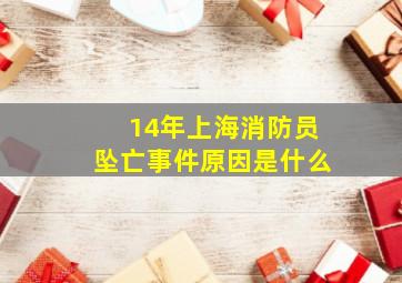 14年上海消防员坠亡事件原因是什么