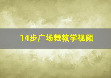 14步广场舞教学视频