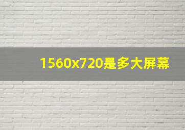 1560x720是多大屏幕