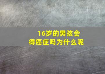 16岁的男孩会得癌症吗为什么呢