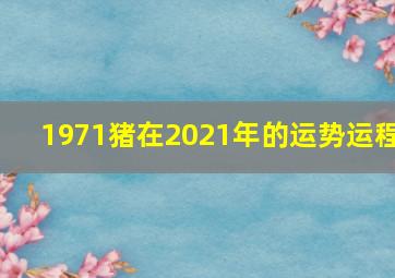 1971猪在2021年的运势运程