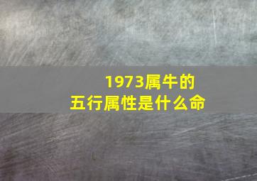 1973属牛的五行属性是什么命