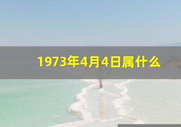 1973年4月4日属什么