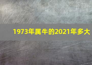 1973年属牛的2021年多大