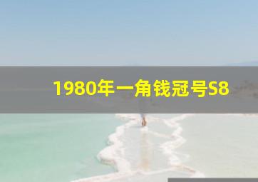 1980年一角钱冠号S8