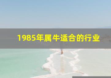 1985年属牛适合的行业