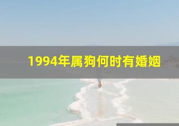 1994年属狗何时有婚姻