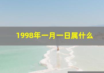 1998年一月一日属什么