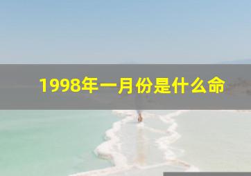 1998年一月份是什么命