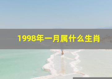 1998年一月属什么生肖