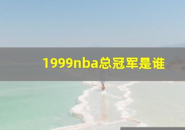 1999nba总冠军是谁