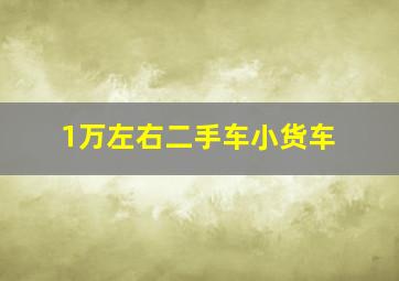 1万左右二手车小货车