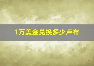 1万美金兑换多少卢布