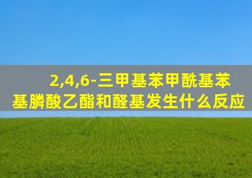 2,4,6-三甲基苯甲酰基苯基膦酸乙酯和醛基发生什么反应