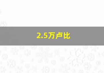 2.5万卢比