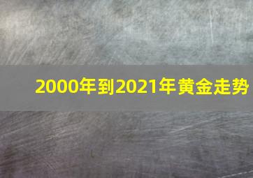 2000年到2021年黄金走势