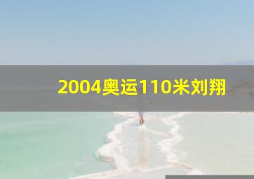 2004奥运110米刘翔