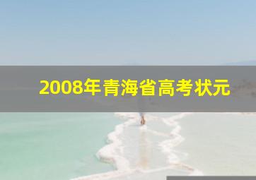 2008年青海省高考状元