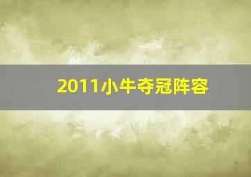 2011小牛夺冠阵容