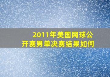 2011年美国网球公开赛男单决赛结果如何