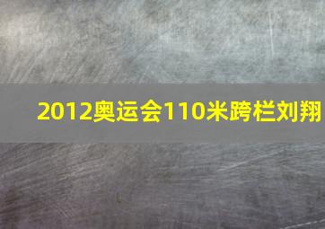 2012奥运会110米跨栏刘翔