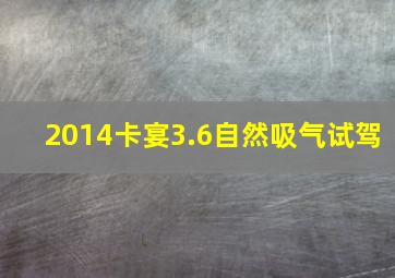 2014卡宴3.6自然吸气试驾