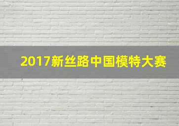 2017新丝路中国模特大赛