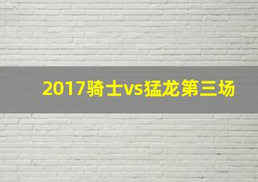 2017骑士vs猛龙第三场