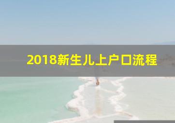 2018新生儿上户口流程