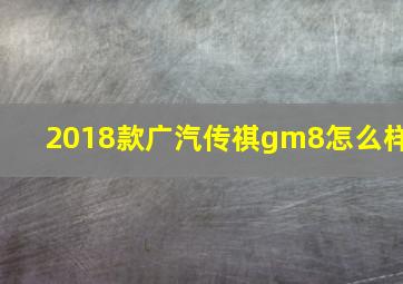 2018款广汽传祺gm8怎么样