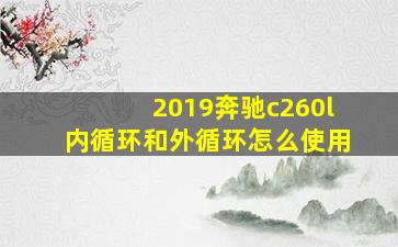 2019奔驰c260l内循环和外循环怎么使用